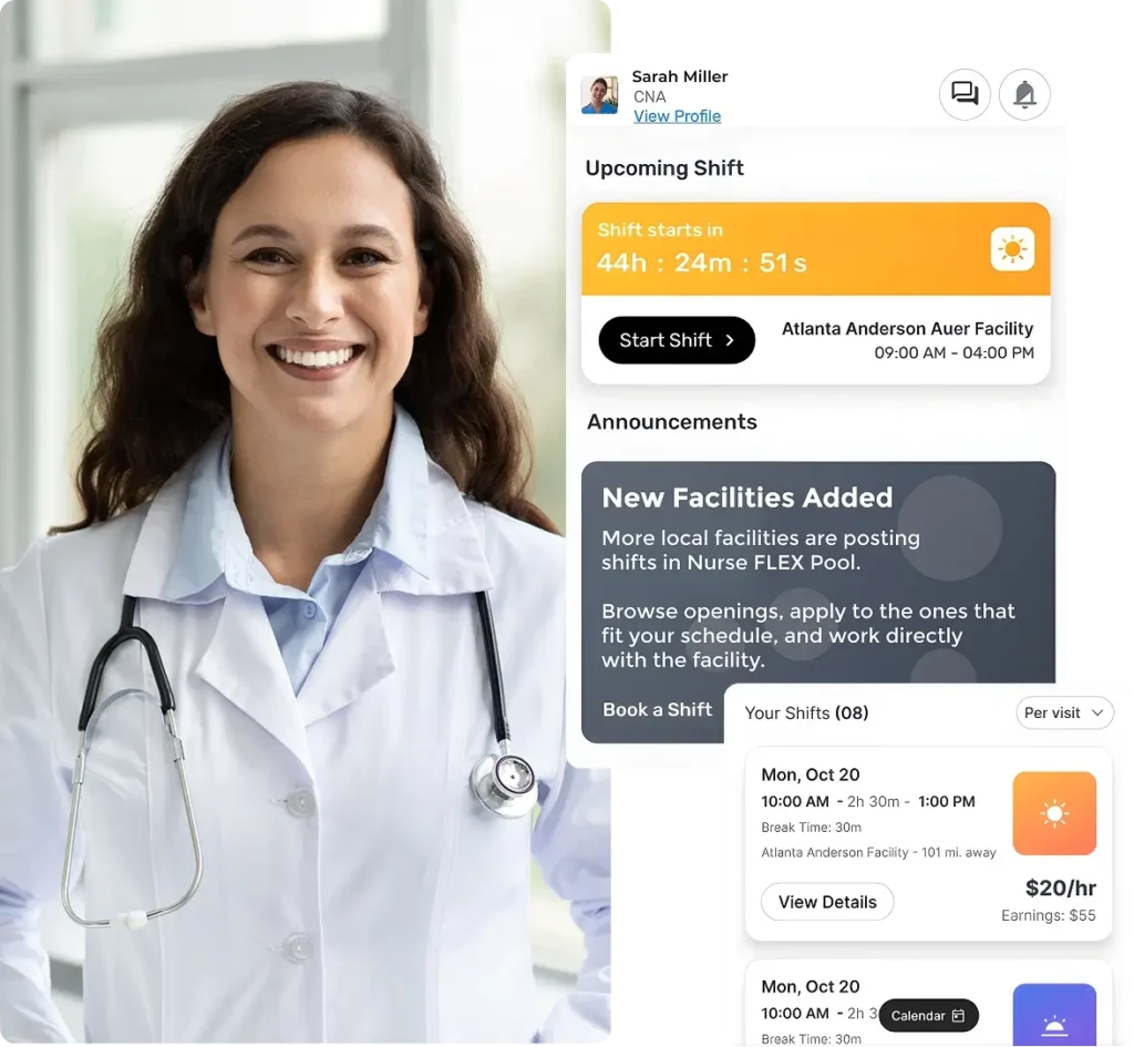 Alternatives to Nurse Staffing Agencies in Texas for healthcare facilities using Nurse FLEX Pool to access a local float pool through an on demand subscription based staffing platform and mobile app without hourly agency markups